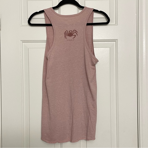 Tracy's King Crab Shack (Located In Juneau, Alaska) Tank Top In Pink Heather - Picture 8 of 10
